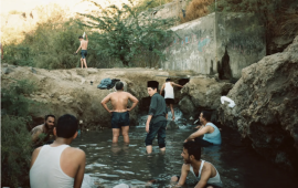 Hot Springs, Jordan (2017) by Nadia Bseiso. Currently on view at the MEI Art Gallery.